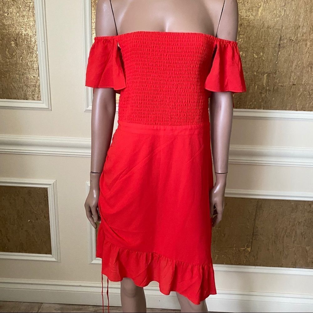 NWT! Ali & Jay red off the shoulder mini dress XL - Picture 7 of 16